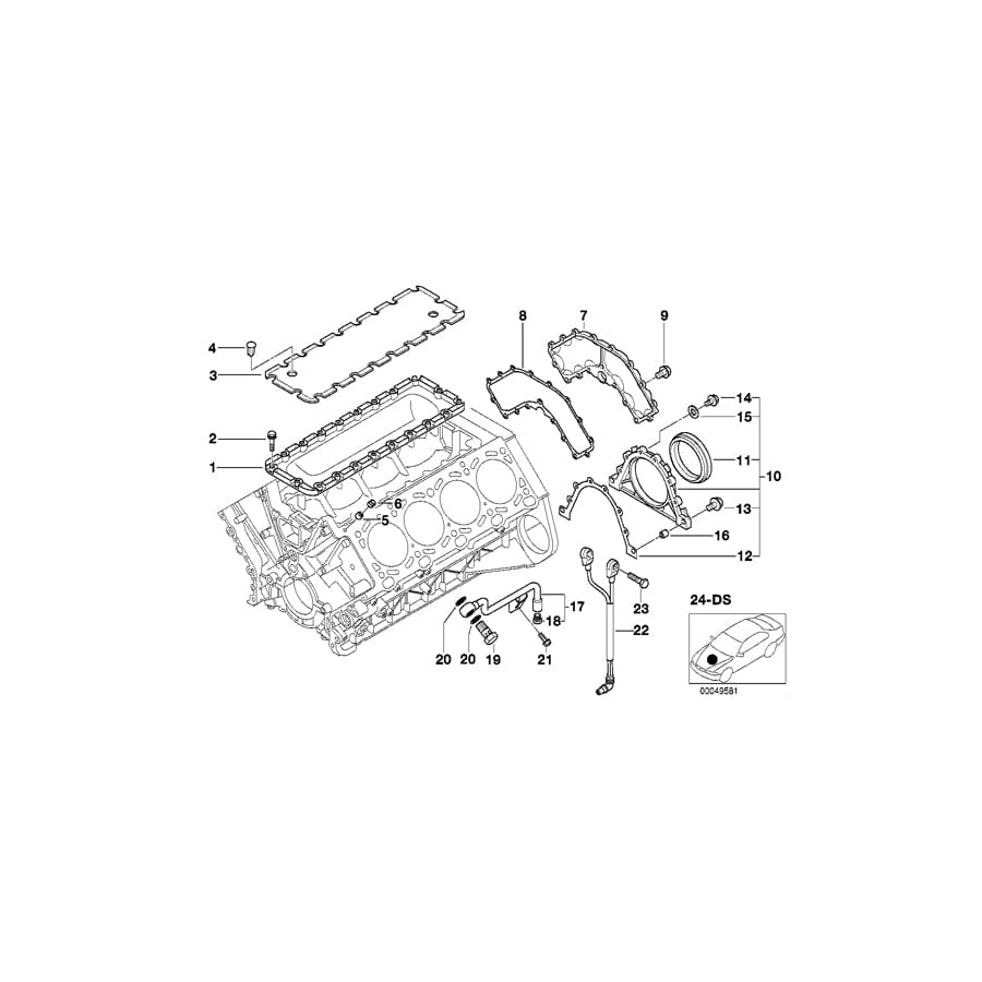 Genuine BMW 11110008361 E53 E52 Gasket Set Engine Block Asbesto Free (Inc. X5 & Alpina V8) | ML Performance UK Car Parts
