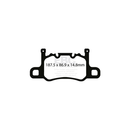 EBC P2DK045B Porsche Full Vehicle Kit Bluestuff Pads & 2-Piece Fully-Floating Discs - Brembo Caliper 5 | ML Performance UK Car Parts