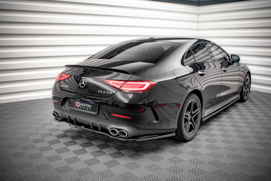 Maxton Design Mercedes Benz CLS 53 AMG C257 Central Rear Splitter (with vertical bars)