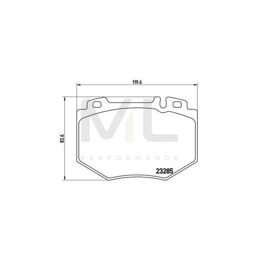 Brembo P 50 048 Brake Pad Set Suitable For Mercedes-Benz S-Class Saloon (W220) Prepared For Wear Indicator | ML Performance Car Parts