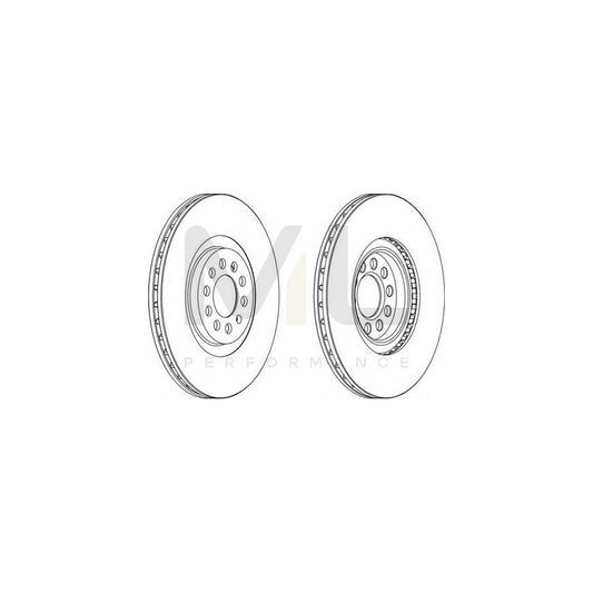 FERODO DDF1118-1 Brake Disc Vented, with bolts/screws | ML Performance Car Parts