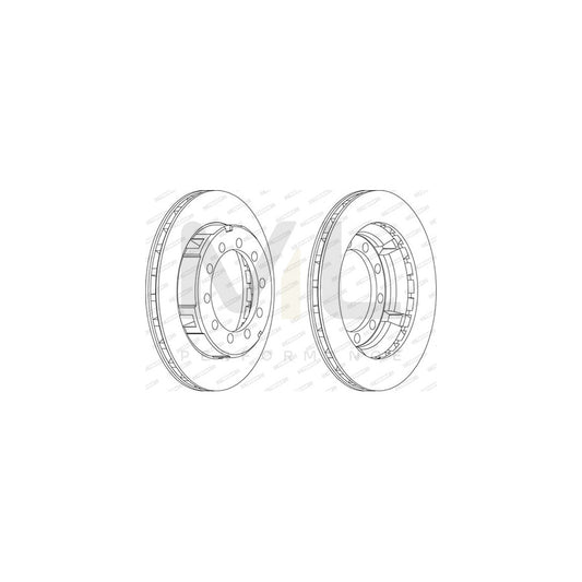 FERODO PREMIER FCR177A Brake Disc Vented | ML Performance Car Parts