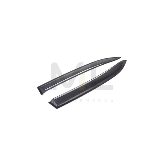 ClimAir CLI0044235 Wind deflectors for HYUNDAI i20 I Hatchback (PB) Arrow direction, Rear, Smoke Grey | ML Performance Car Parts