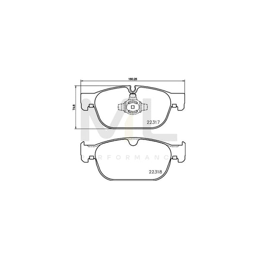 Hella 8DB 355 024-801 Brake Pad Set Prepared For Wear Indicator | ML Performance Car Parts