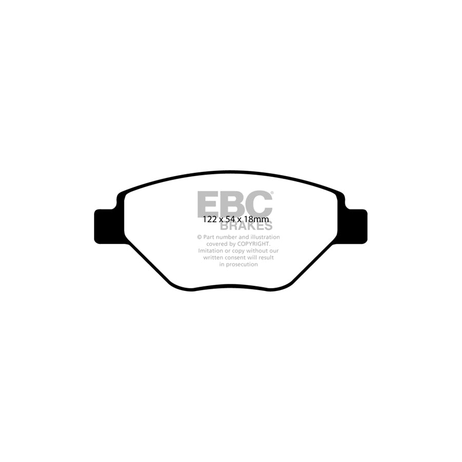 EBC DP21467 Renault 3 Greenstuff Front Brake Pads - Girling/TRW Caliper 2 | ML Performance UK Car Parts