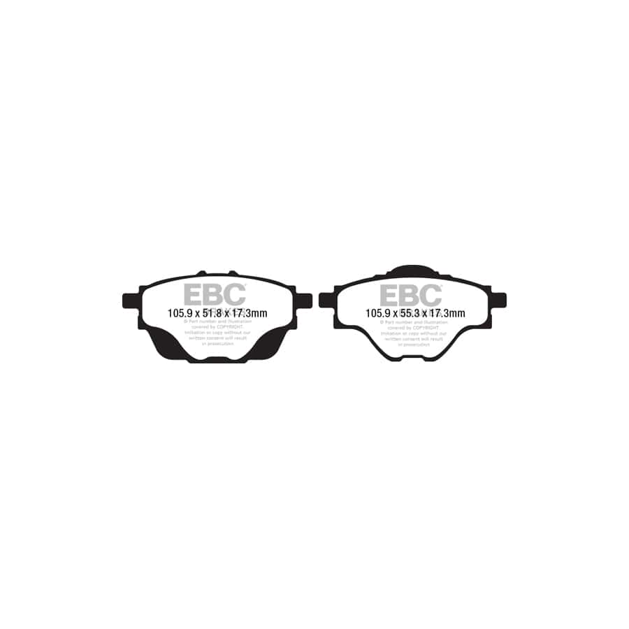 EBC PD40K2479 Citroen Opel Peugeot Vauxhall Ultimax Pad & Plain Disc Kit - Bosch Caliper 3 | ML Performance UK Car Parts