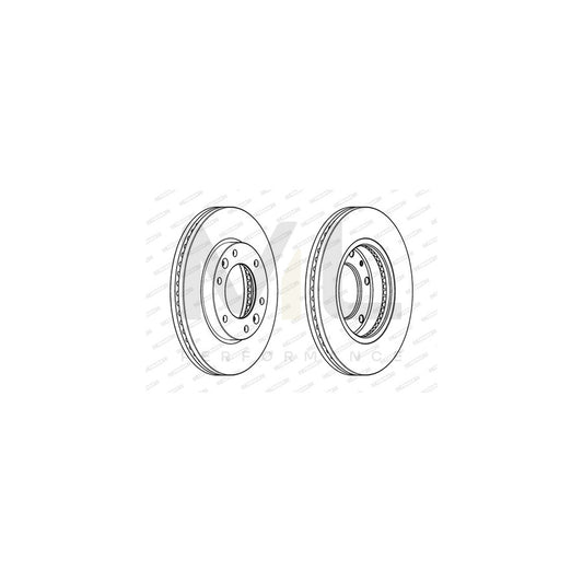 FERODO PREMIER DDF2111C Brake Disc for HYUNDAI H-1 Box Vented, Coated, without accessories | ML Performance Car Parts