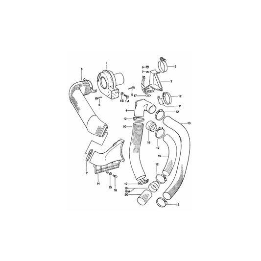 Genuine Porsche Heater Blower Distributing Piece Porsche 911 Sc | ML Performance UK Car Parts