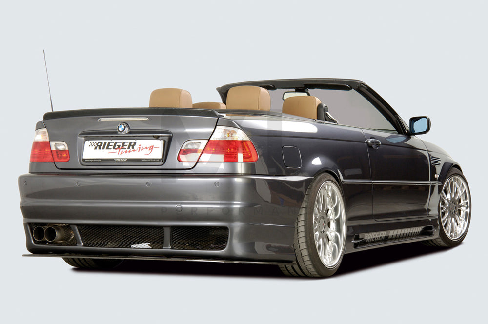 Rieger 00050213 BMW 3 Series E46 Rear Bumper 6 | ML Performance UK Car Parts