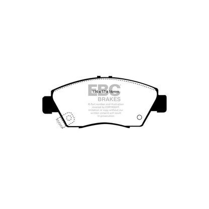 EBC PD40K862 Honda Civic Ultimax Pad & Plain Disc Kit - Akebono Caliper 2 | ML Performance UK Car Parts