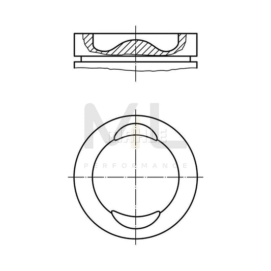 MAHLE ORIGINAL 029 92 02 Piston for VW POLO 75,51 mm, without cooling duct | ML Performance Car Parts