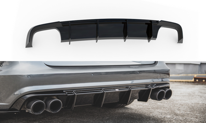 Maxton Design AU-S6-C7F-AV-RS1T Rear Valance Audi S6 / A6 S-Line C7 FL | ML Performance UK Car Parts