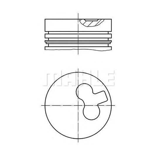 MAHLE ORIGINAL 607 31 00 Piston 90 mm, with piston rings | ML Performance Car Parts