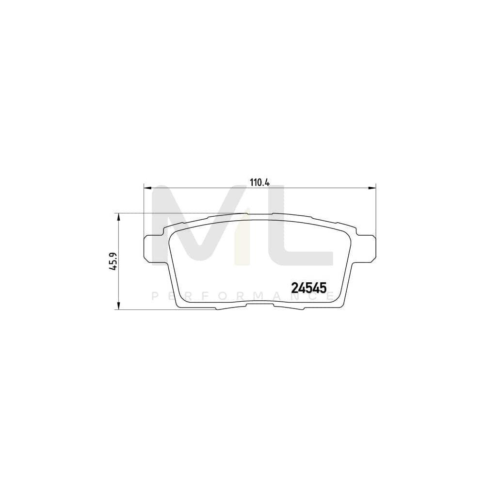Brembo P 49 041 Brake Pad Set Excl. Wear Warning Contact | ML Performance Car Parts