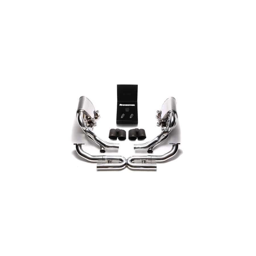 Armytrix P97N2-QS26M Valvetronic Exhaust System Porsche 997.2 Carrera PDK 2009-2011 with Quad Matte Black 3.5"  | ML Performance UK UK Car Parts