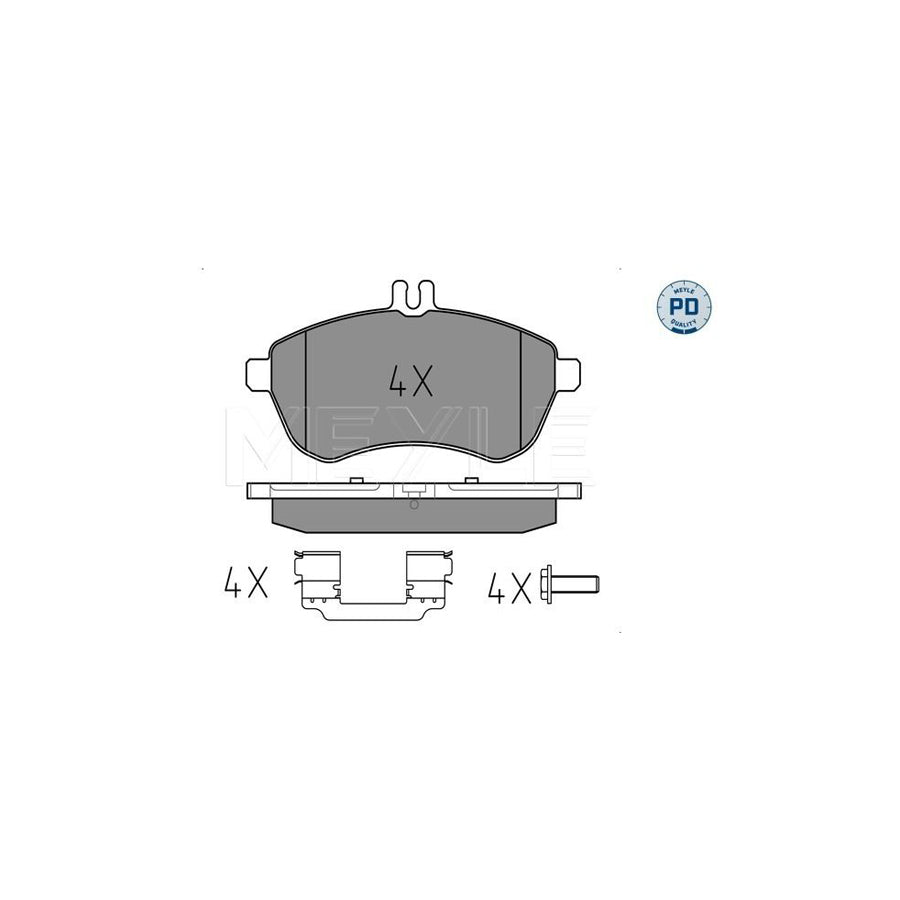 Meyle 025 243 0620-1/Pd Brake Pad Set