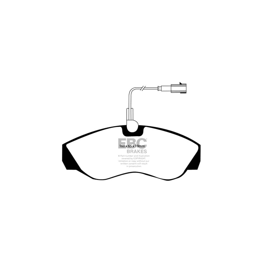 EBC PDKF534 Citroen Fiat Peugeot Ultimax Front Brake Pad & Plain Disc Kit 2 | ML Performance UK Car Parts