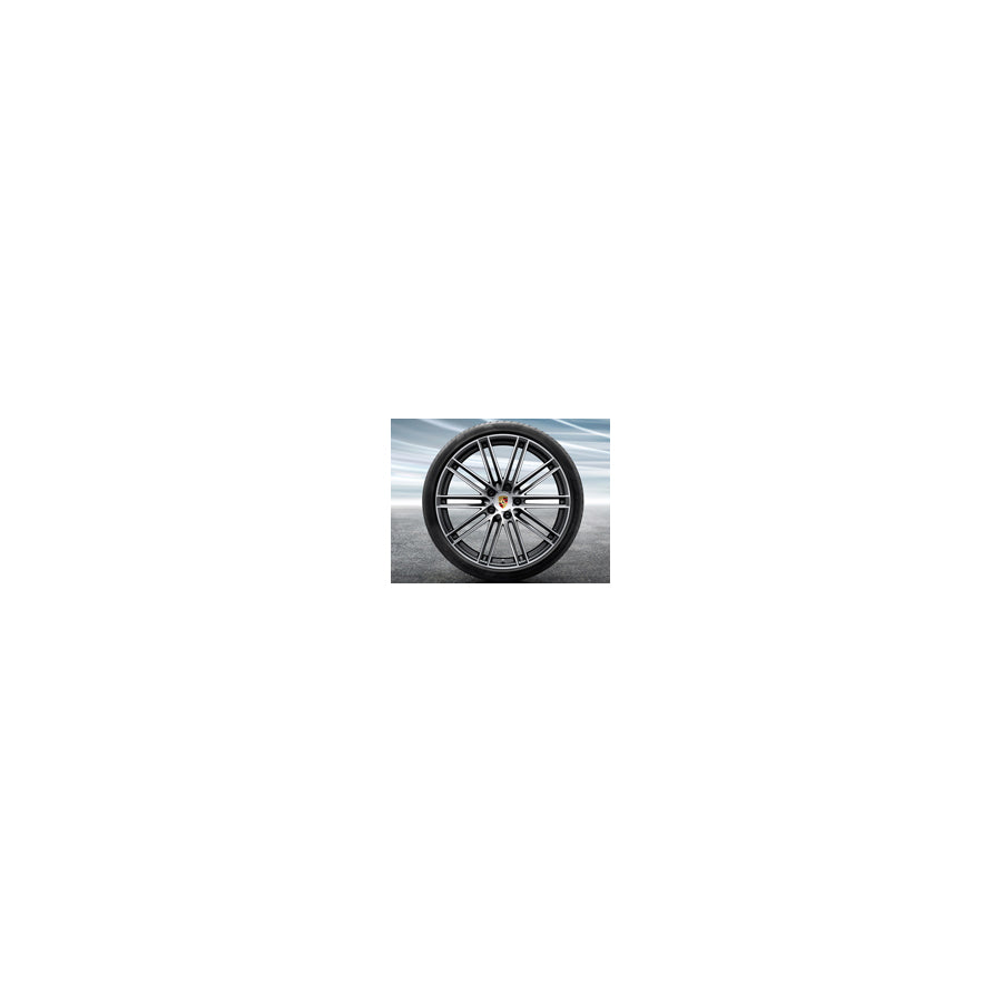 Genuine Porsche 22 Cayenne '911 Turbo Design' Alloy Wheels & Summer Tyres Original Porsche | ML Performance UK Car Parts