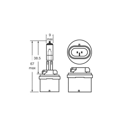 RING R880 12V 27W H27W1 PG13 Halogen Headlamp | ML Performance