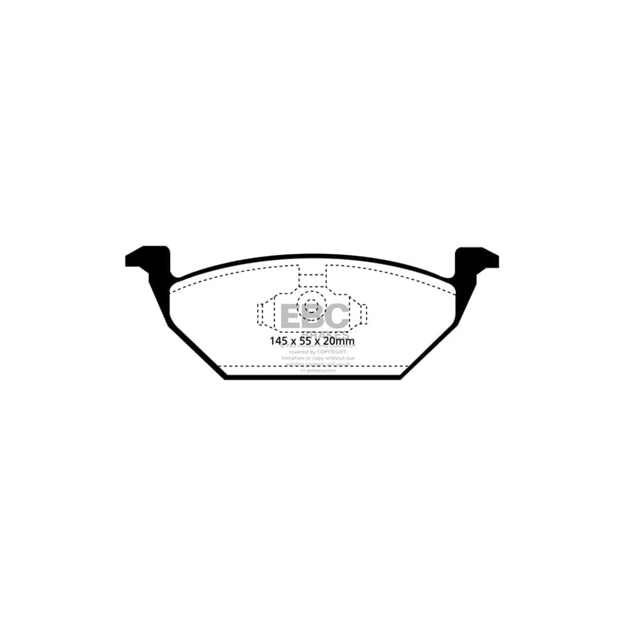 EBC DP31117C VW Mk4 Redstuff Front Brake Pads - Girling/TRW Caliper 2 | ML Performance UK Car Parts