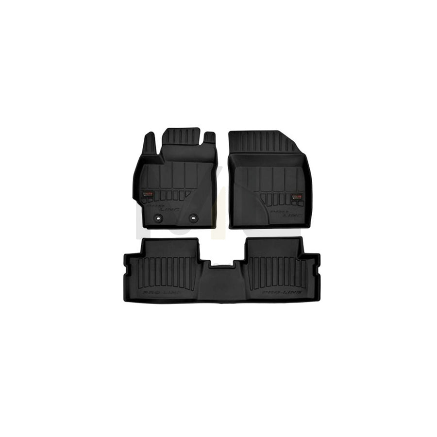 FROGUM Tailored 3D408708 Floor mat set for TOYOTA Auris Hatchback (E15) Elastomer, Front and Rear, Quantity: 3, Black | ML Performance Car Parts