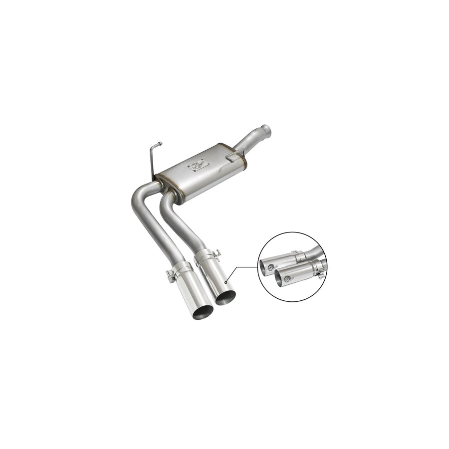  aFe 49-44070-P Cat-Back Exhaust System GM Silverado/Sierra 1500 09-18 / Silverado LD/Sierra Limited 2019 V6-4.3/V8-4.8/5.3L  | ML Performance UK Car Parts