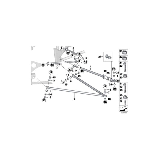 Genuine BMW 33308419868 Bush CHASSIS SIDE (Inc. M6 GT3) | ML Performance UK