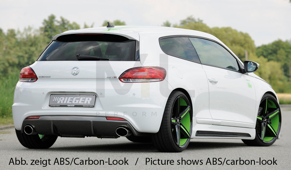 Rieger 00088098 VW 13 Scirocco R Rear Diffuser 4 | ML Performance UK Car Parts