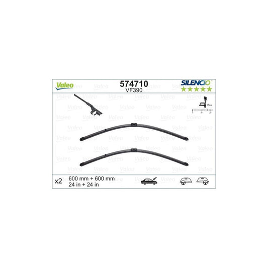 Valeo Silencio X.Trm 574710 Wiper Blade Suitable For Mercedes-Benz C-Class | ML Performance UK Car Parts