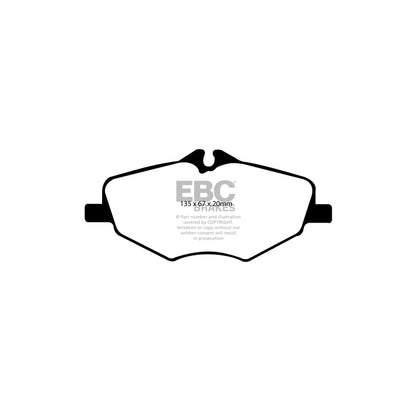 EBC PD06KF407 Mercedes-Benz W/T211 Greenstuff Front Brake Pad & USR Disc Kit - ATE Caliper 2 | ML Performance UK Car Parts