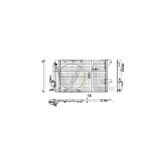 MAHLE ORIGINAL AC 339 000P Air conditioning condenser with dryer, with pressure switch | ML Performance Car Parts