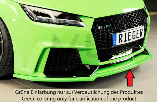 Rieger 00055176 Audi 8J 8J1-FV 8S TTRS Front Splitter 1 | ML Performance UK Car Parts