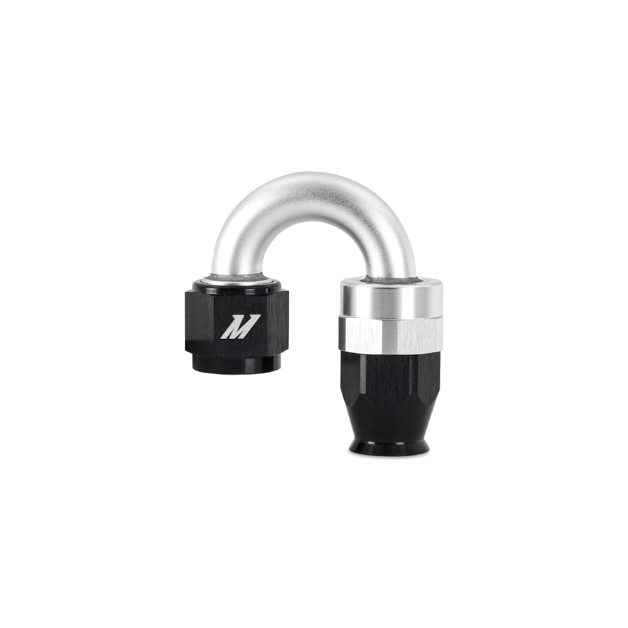 Mishimoto MMFT-SW-08P-180 Aluminum PTFE -8AN 180 Degree Fitting Black