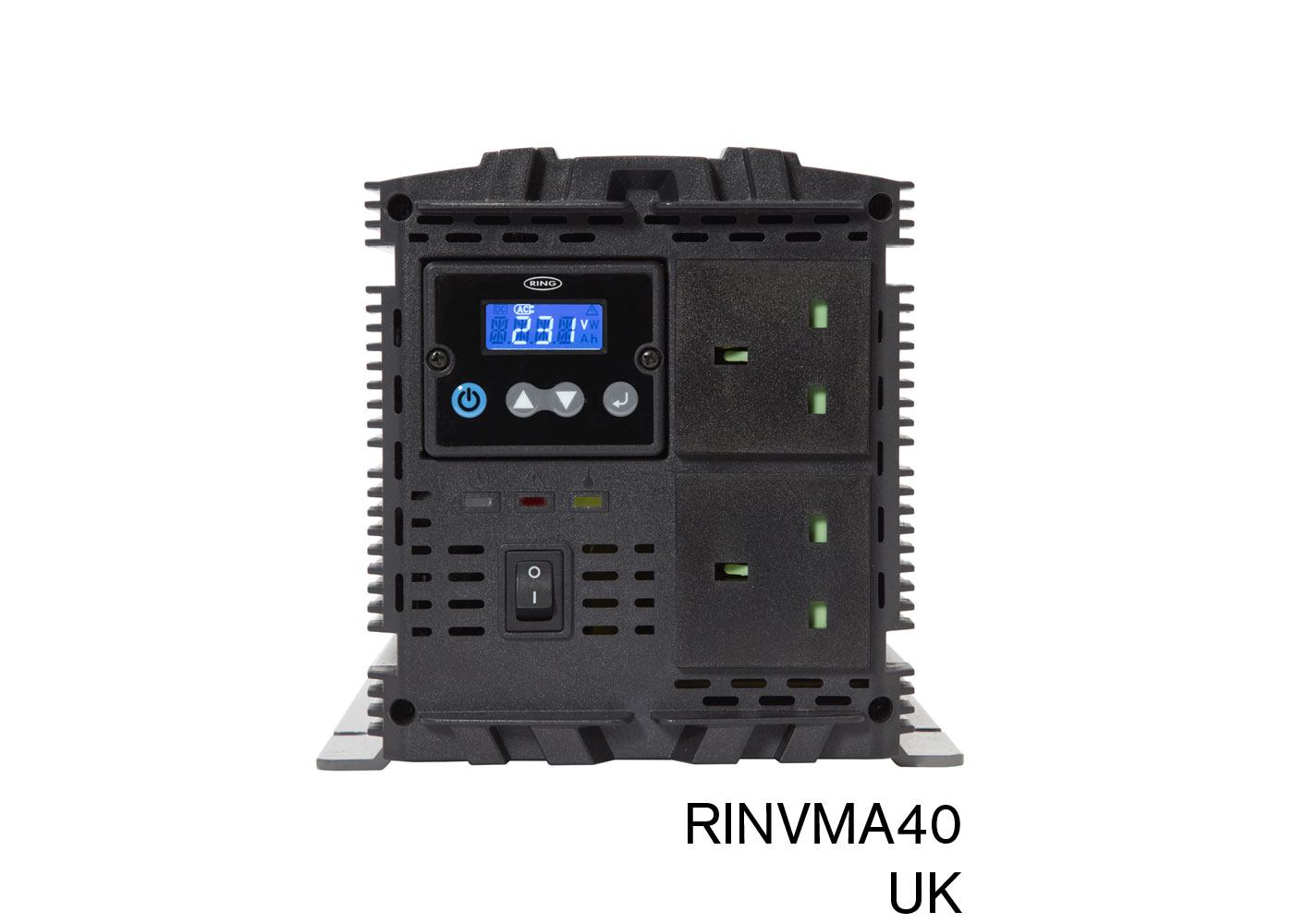RING RINVMA40 12V DC to 230V AC, 4000W Modified Sine Wave Inverter (2 x UK Sockets) | ML Performance