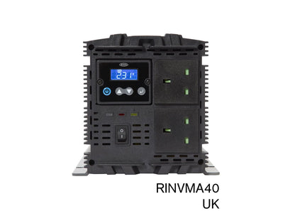 RING RINVMA40 12V DC to 230V AC, 4000W Modified Sine Wave Inverter (2 x UK Sockets) | ML Performance