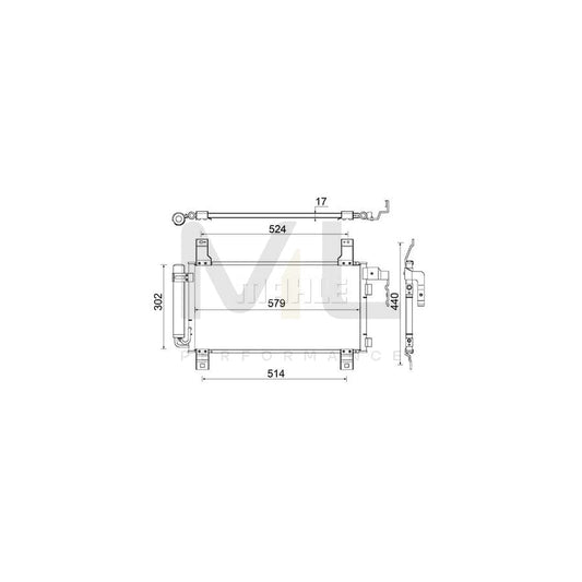 MAHLE ORIGINAL AC 794 000S Air conditioning condenser for MAZDA 6 with dryer | ML Performance Car Parts
