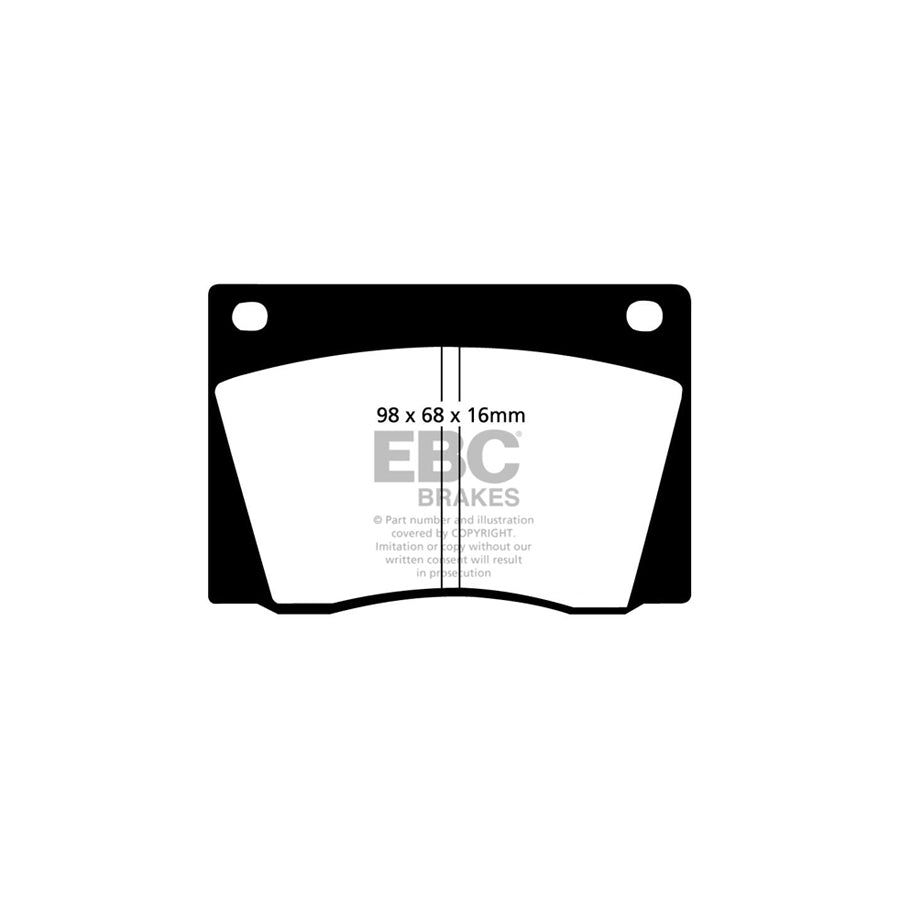 EBC PD04KF109 Lotus Eclat Bluestuff Front Brake Pad & Plain Disc Kit 2 | ML Performance UK Car Parts