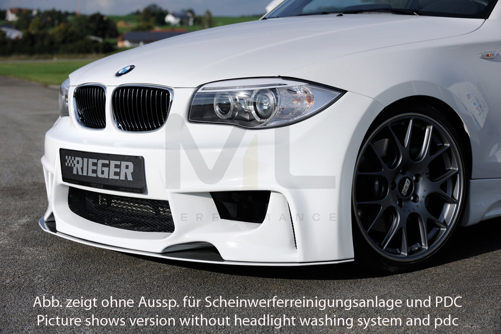 Rieger 00035033 BMW 1 Series E81 E82 E87 E88 Front Bumper