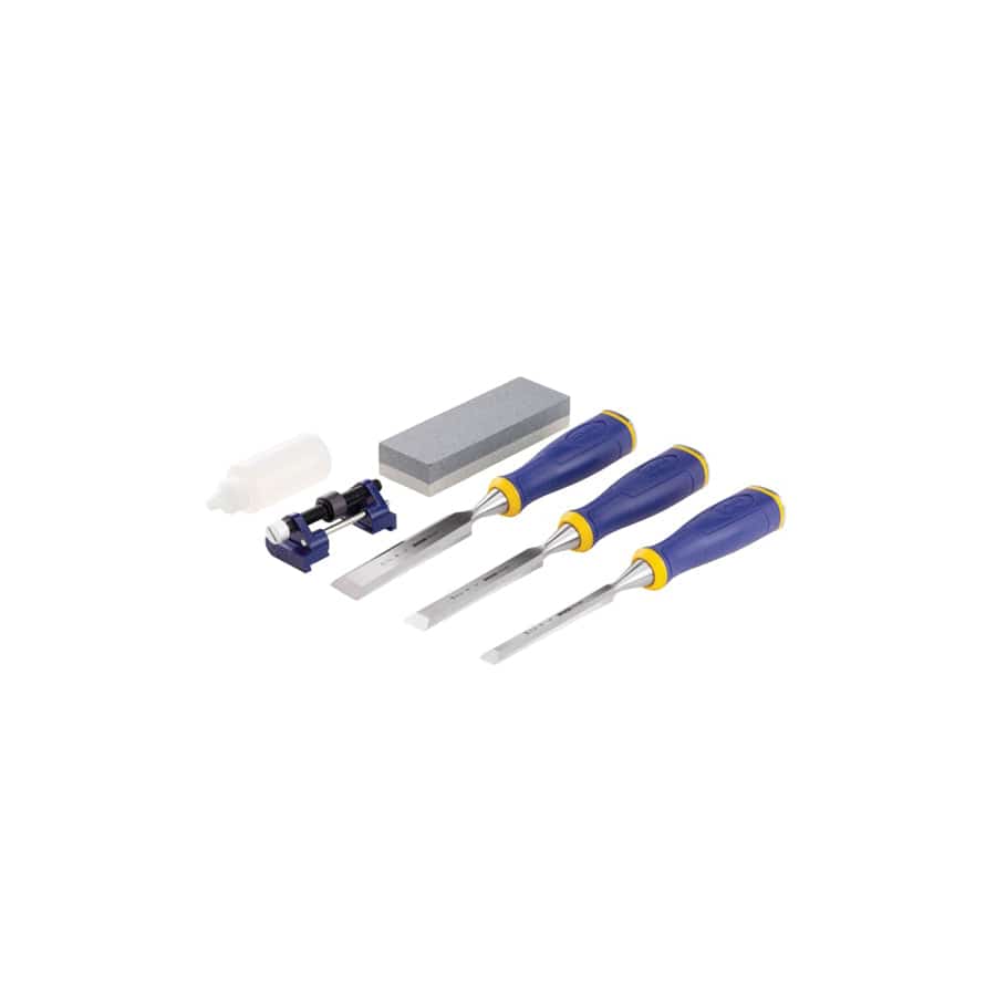 IRWIN® Marples® MARS500S3SS MS500 ProTouch All-Purpose Chisel Set, 3 Piece + Sharpening Kit | ML Performance UK