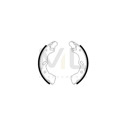 BOSCH 0 986 487 587 Brake Shoe Set for MAZDA 121 II Saloon (DB) | ML Performance Car Parts