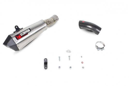 Scorpion RBM72SEO BMW S1000 R Serket Taper Slip-On - Brushed Stainless Steel Sleeve | ML Performance UK UK
