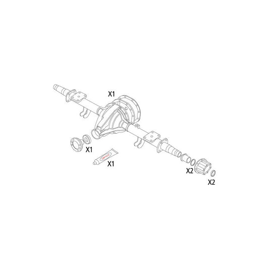 Corteco 19536136 Gasket Set, Differential For Ford Transit Mk5 Minibus (V184, V185) | ML Performance UK