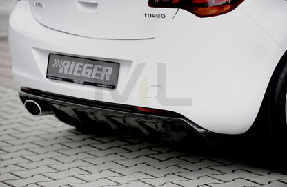 Rieger 00099861 Opel Astra J Rear Diffuser 4 | ML Performance UK Car Parts