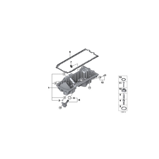 Genuine BMW 11137541221 E83 Oil Pan (Inc. X3 3.0si, X3 3.0i & X3 2.5si) | ML Performance UK Car Parts
