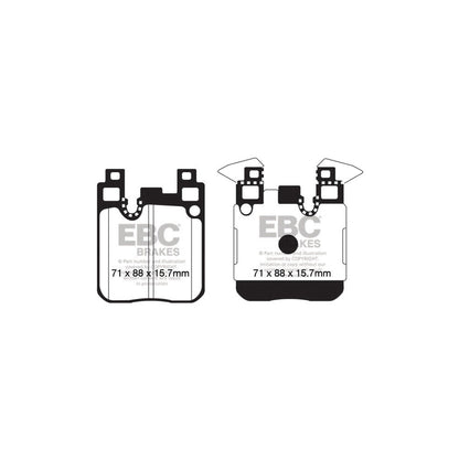 EBC PD14KR617 BMW Bluestuff Rear Brake Pad & GD Disc Kit - Brembo Caliper 2 | ML Performance UK Car Parts