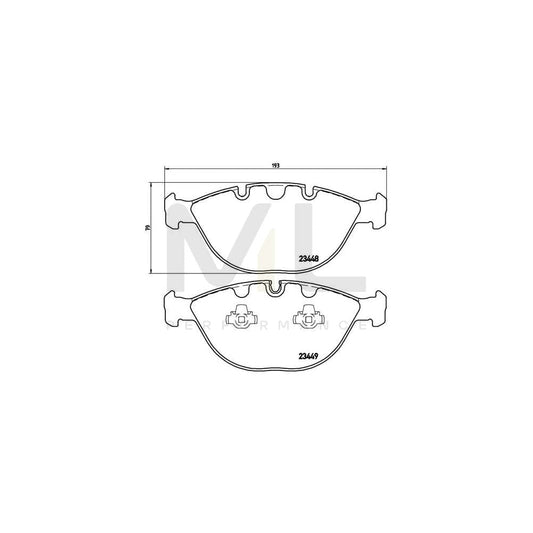 Brembo P 06 028 Brake Pad Set For Bmw X5 (E53) Prepared For Wear Indicator | ML Performance Car Parts