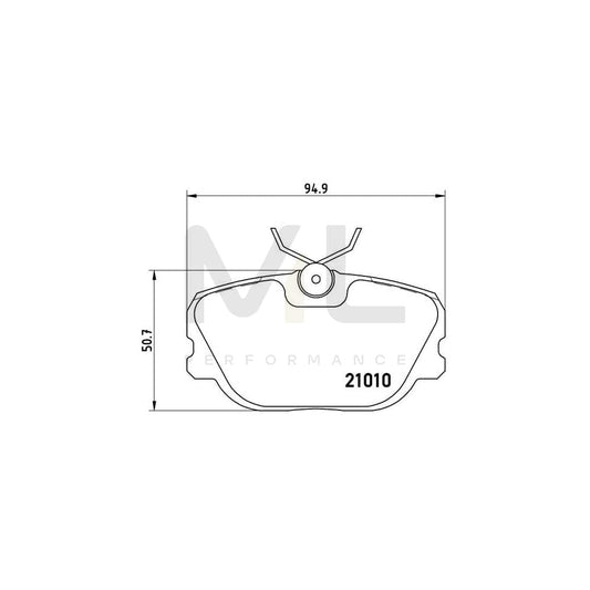 Brembo P 86 011 Brake Pad Set Excl. Wear Warning Contact, With Brake Caliper Screws | ML Performance Car Parts