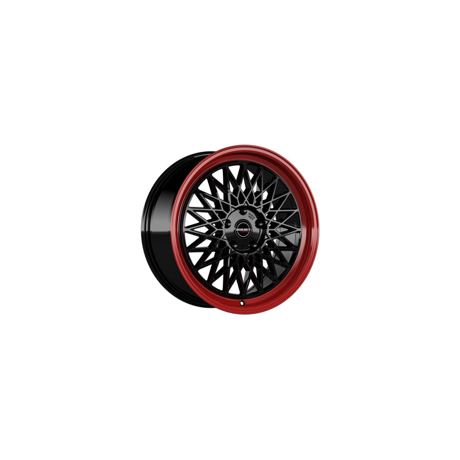 Borbet B 8x17 ET35 B 80735112566,5BRR Black Rim Red Wheel | ML Performance UK Car Parts