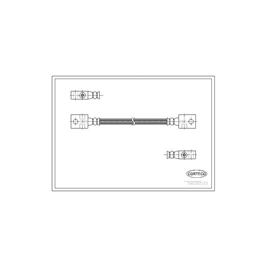 Corteco 19030533 Brake Hose For Nissan Patrol | ML Performance UK