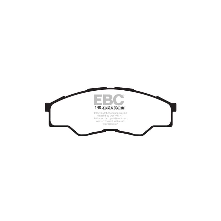 EBC PDKF2036 Toyota Hi-Lux (Extra Cab) Ultimax Front Brake Pad & Plain Disc Kit 2 | ML Performance UK Car Parts